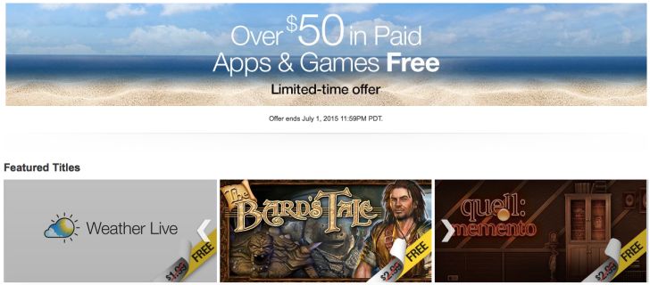 Fotografía - [Alerta Trato] Amazon está regalando $ 50 de juegos gratis y Aplicaciones esta semana, incluyendo el valle del monumento Y cuento del bardo